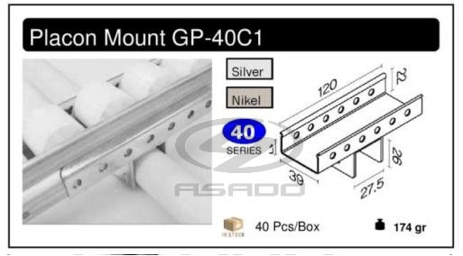 Đầu đỡ thanh truyền GP-40C1-dau-do-thanh-truyen-placon-mount-track-mount-GP-40c1-PM4010D